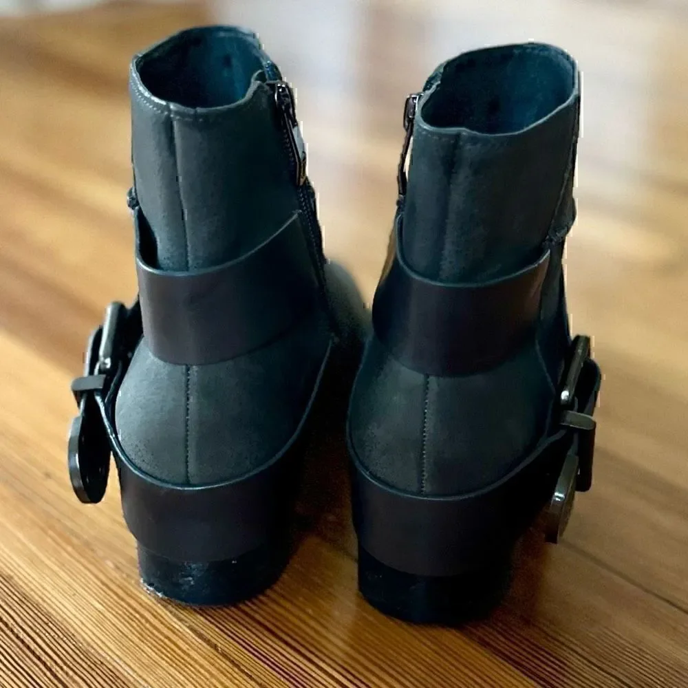 Vince Camuto Romeo Buckled Ankle Boots in After Midnight